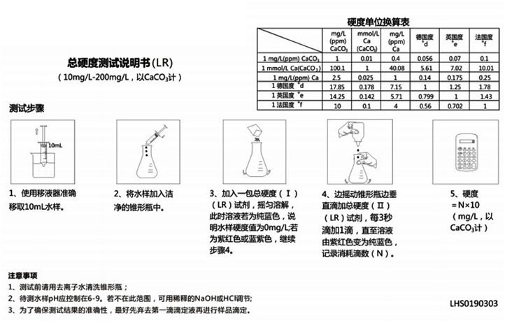 陆恒总硬度检测试剂盒(图3) 陆恒总硬度检测试剂盒(图3)