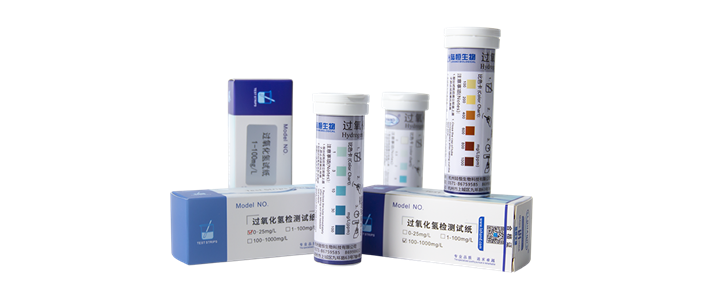 陆恒双氧水/过氧化氢检测试纸 1-100/100-1000 mg/L