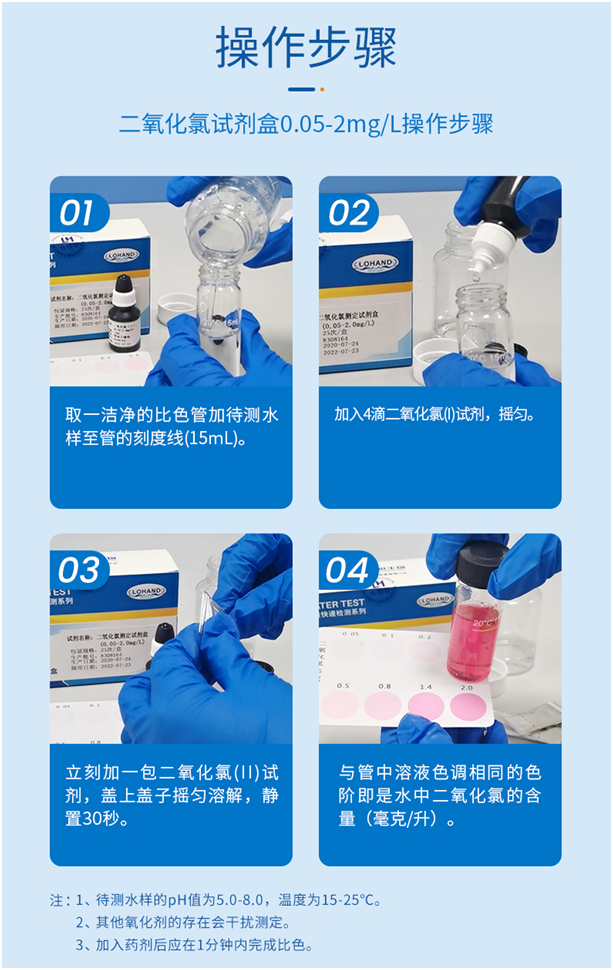 陆恒二氧化氯检测试剂盒 0.05-2 mg/L(图4) 陆恒二氧化氯检测试剂盒 0.05-2 mg/L(图4)