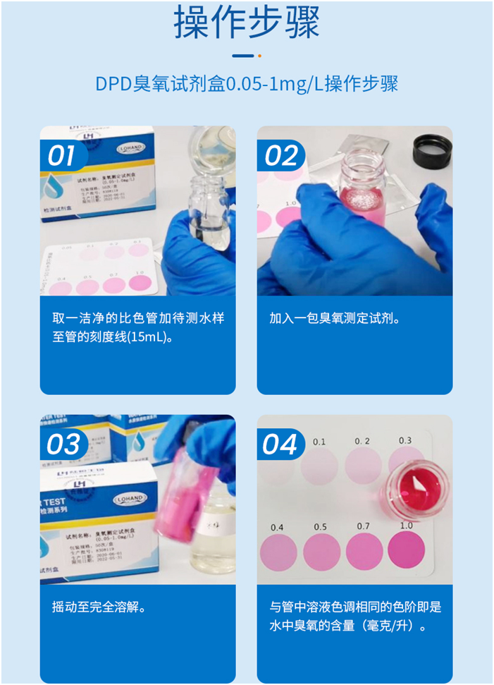 陆恒环境DPD臭氧检测试剂盒 0.05-1 mg/L(图5)