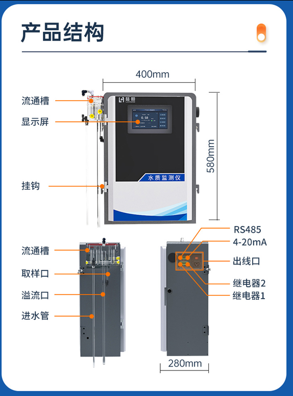 陆恒在线DPD余（总）氯监测仪 LH-G7800(图4)